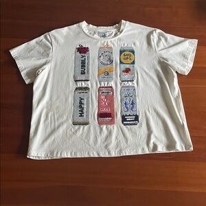 QUEEN OF SPARKLES Tee with Sequin Spritzer Cans